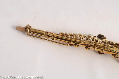 King Original Gold Plate Soprano Saxophone Beautiful Engraving 56362