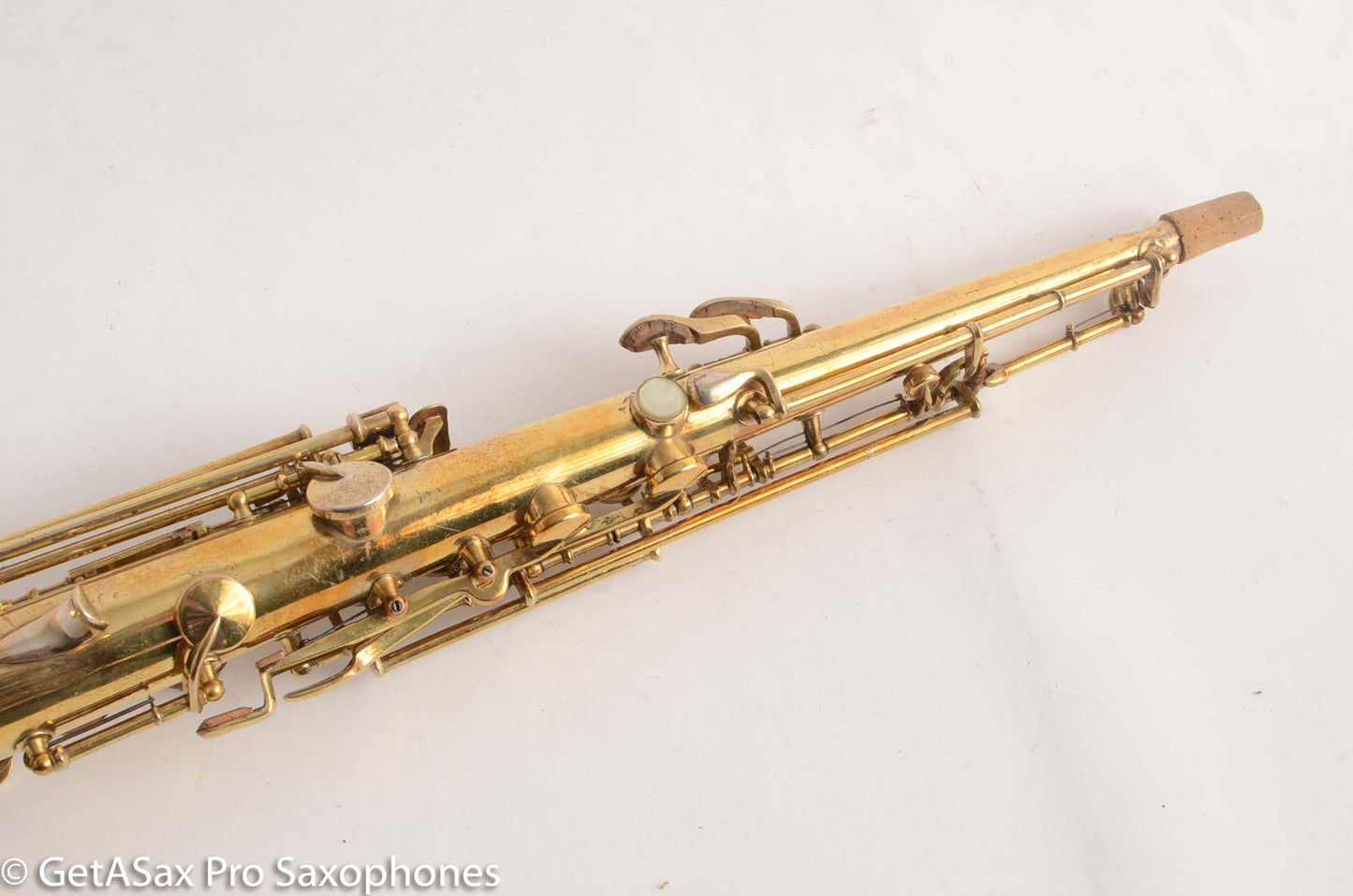 King Original Gold Plate Soprano Saxophone Beautiful Engraving 56362