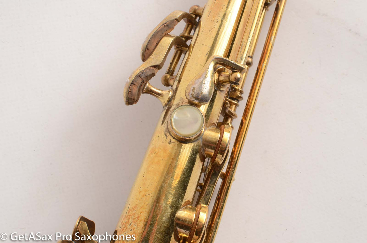 King Original Gold Plate Soprano Saxophone Beautiful Engraving 56362