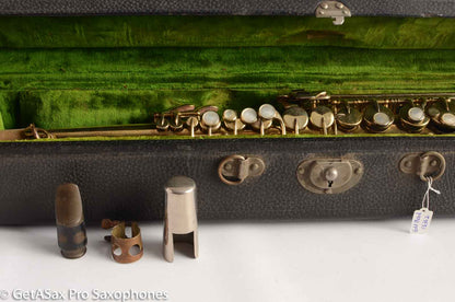 King Original Gold Plate Soprano Saxophone Beautiful Engraving 56362