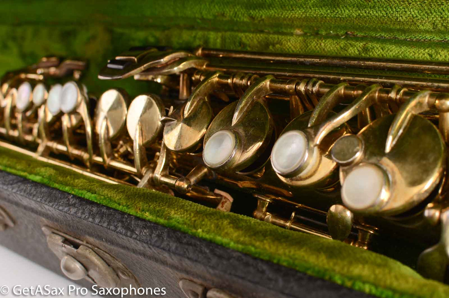 King Original Gold Plate Soprano Saxophone Beautiful Engraving 56362