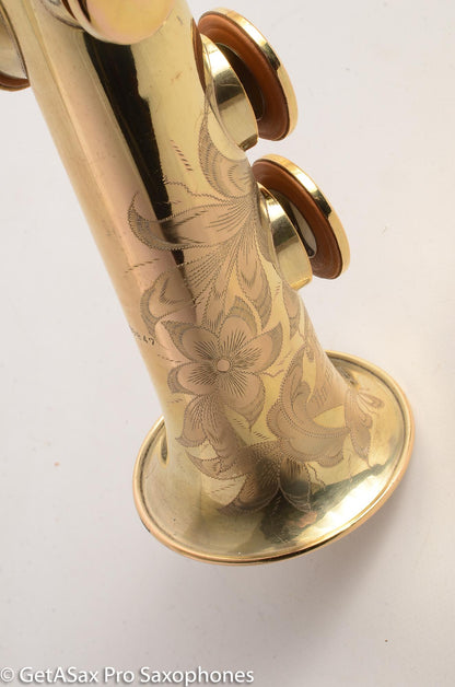 King Soprano Saxophone Gold Plate Fresh Overhaul Amazing! 99847