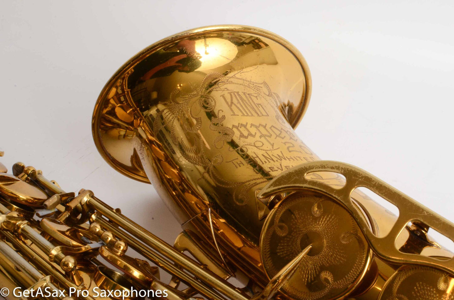 King Super 20 Alto 1950 Original Lacquer Recent Overhaul Full Pearls Excellent Condition 313044