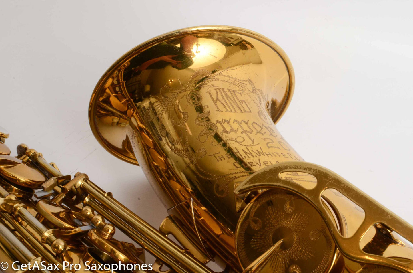 King Super 20 Alto 1950 Original Lacquer Recent Overhaul Full Pearls Excellent Condition 313044