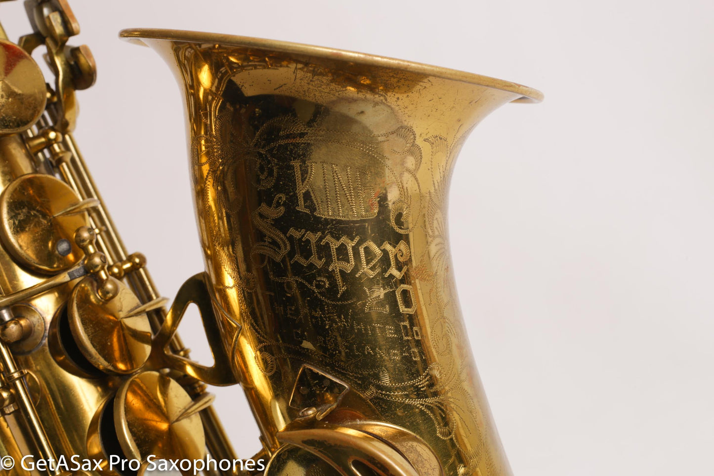 King Super 20 Alto Saxophone Full Pearls Original Lacquer Exceptional! 298279