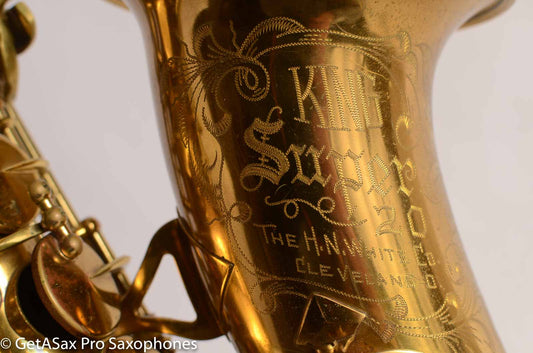 King Super 20 Alto Saxophone 298298 Original Fresh Overhaul!