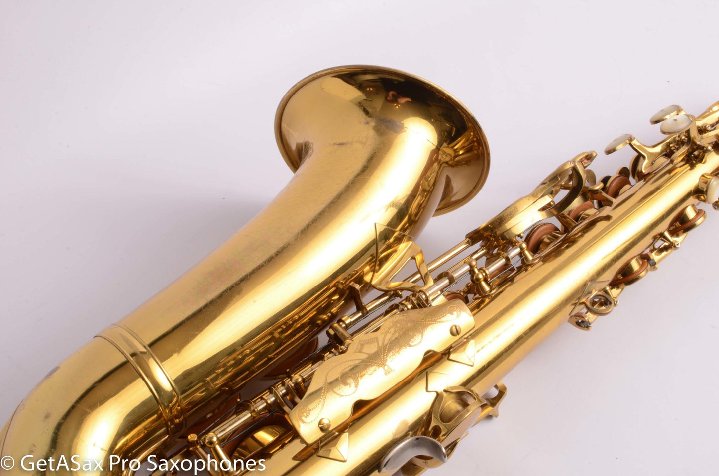 King Super 20 Alto Full Pearls Solid Silver Neck Matt Stohrer Overhaul 318290