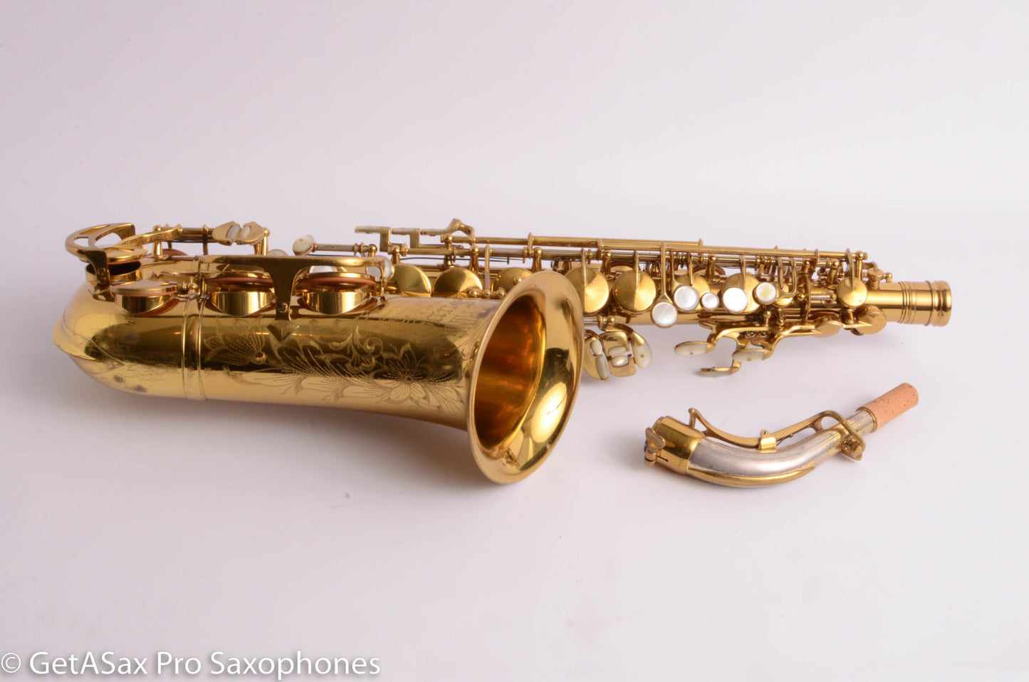 King Super 20 Alto Full Pearls Solid Silver Neck Matt Stohrer Overhaul 318290