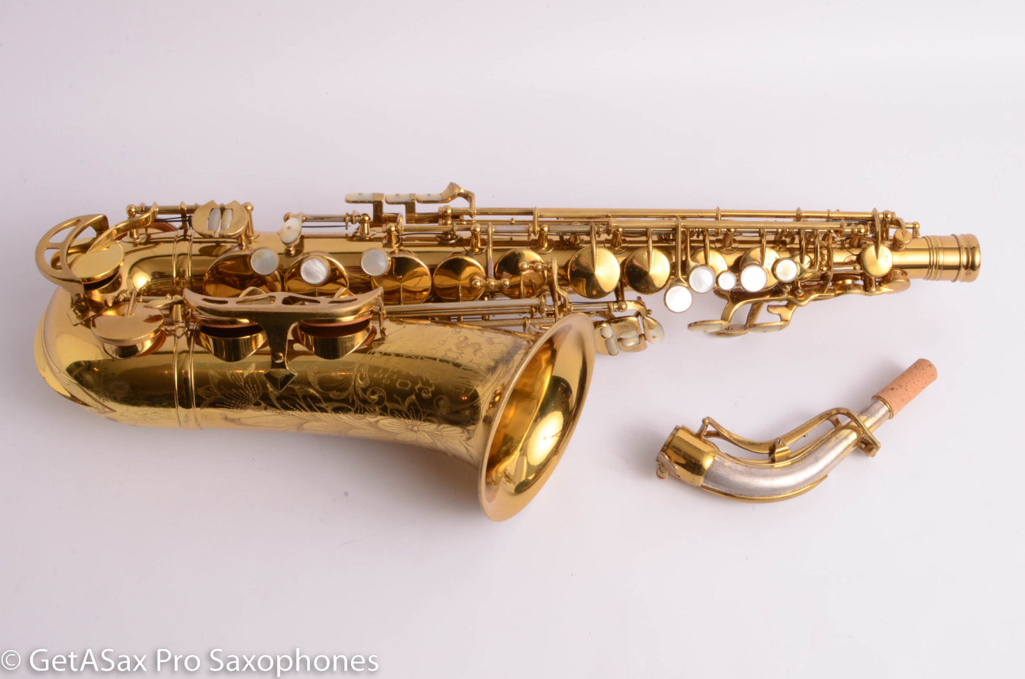 King Super 20 Alto Full Pearls Solid Silver Neck Matt Stohrer Overhaul 318290