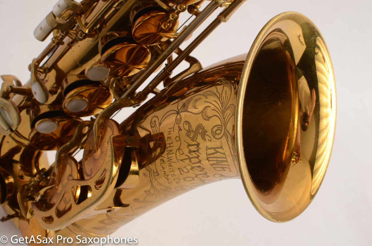 King Super 20 Alto Saxophone Full Pearls Series II Orig. Lacquer Exceptional Player! 339676