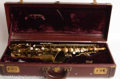 King Super 20 Alto Saxophone Original Dark Lacquer Very Good Cond 283009