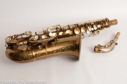 King Super 20 Alto Saxophone Original Dark Lacquer Very Good Cond 283009