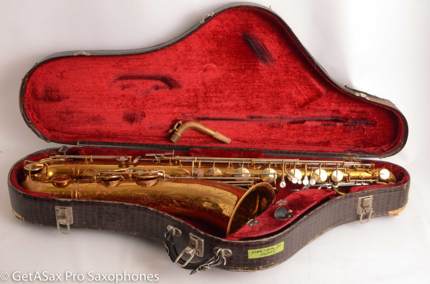 King Super 20 Baritone Saxophone Good condition Old Pads Great Deal! 502055