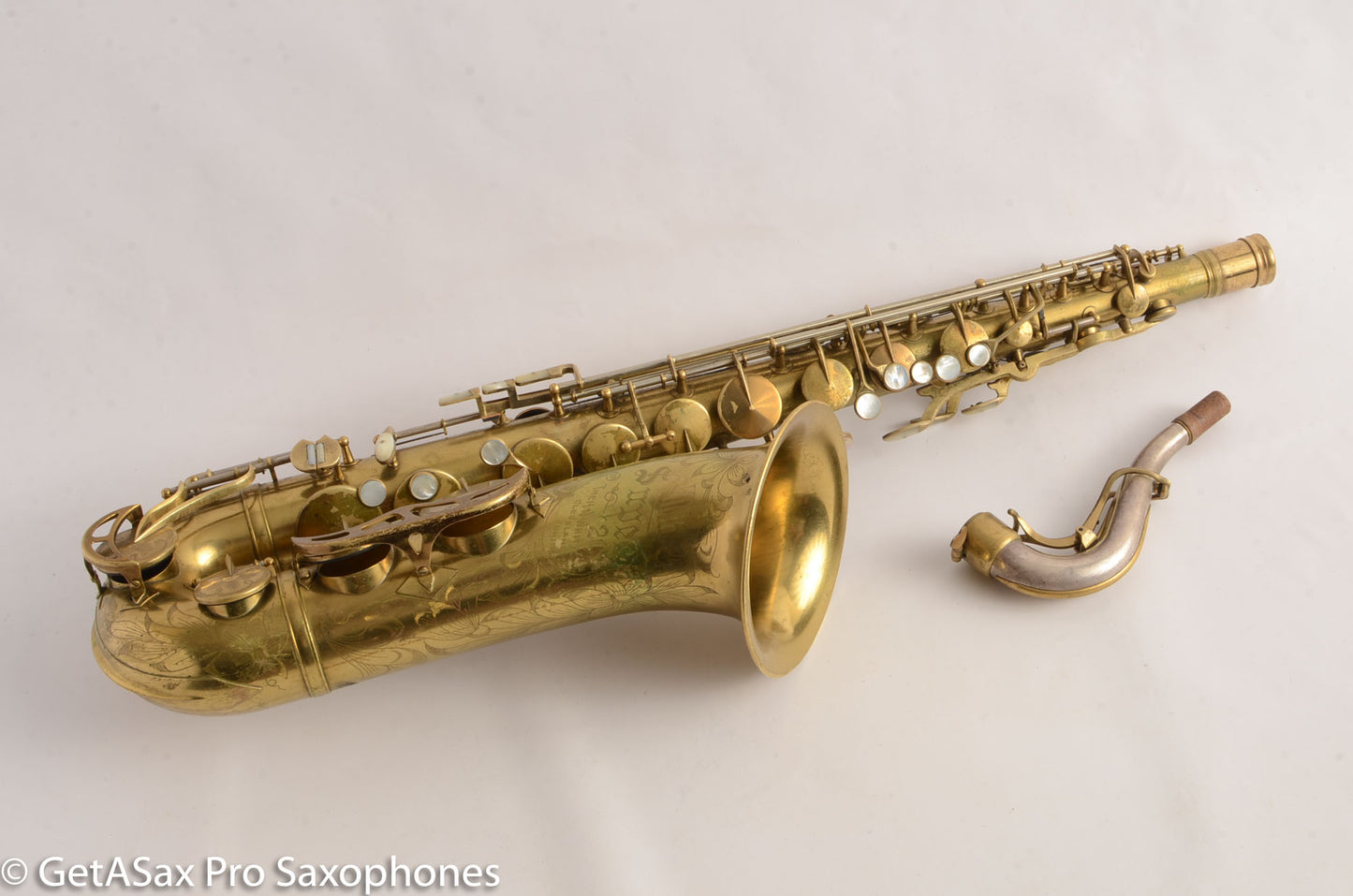 King Super 20 Tenor Original Lacquer Full Pearls Fresh Overhaul!