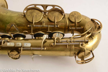 King Super 20 Tenor Original Lacquer Full Pearls Fresh Overhaul!