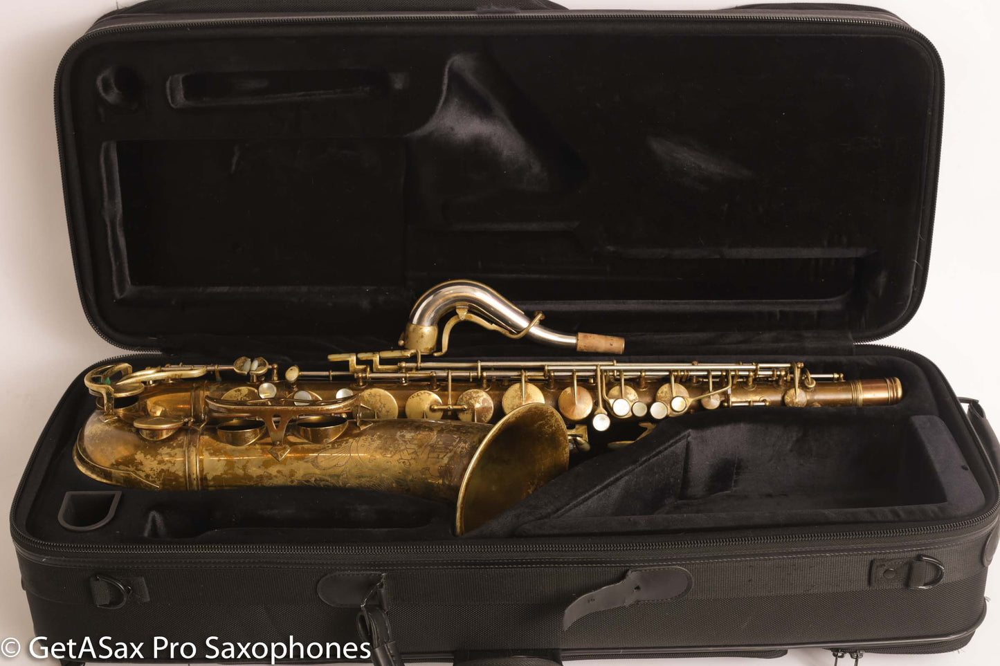 King Super 20 Tenor 1948 Original Lacquer Full Pearls Good Pads 298084