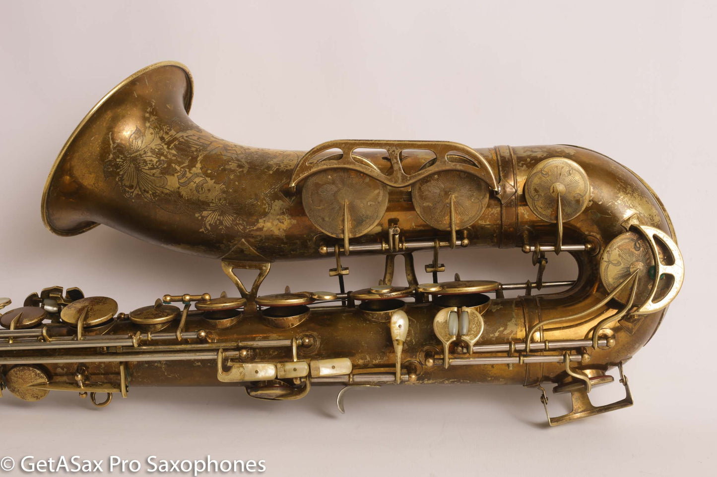 King Super 20 Tenor 1948 Original Lacquer Full Pearls Good Pads 298084