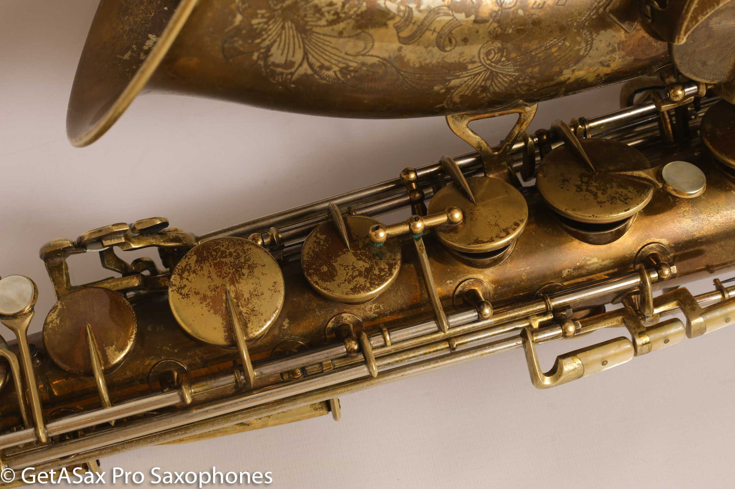 King Super 20 Tenor 1948 Original Lacquer Full Pearls Good Pads 298084