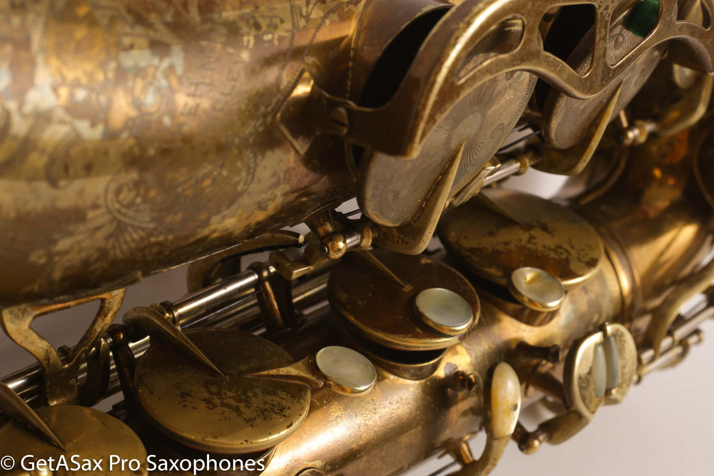 King Super 20 Tenor 1948 Original Lacquer Full Pearls Good Pads 298084