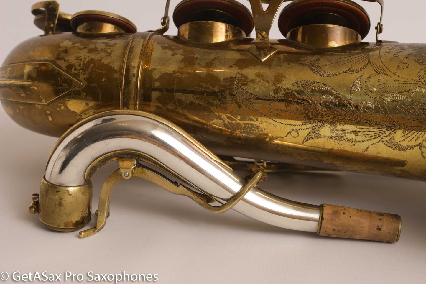 King Super 20 Tenor 1948 Original Lacquer Full Pearls Good Pads 298084