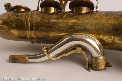 King Super 20 Tenor 1948 Original Lacquer Full Pearls Good Pads 298084