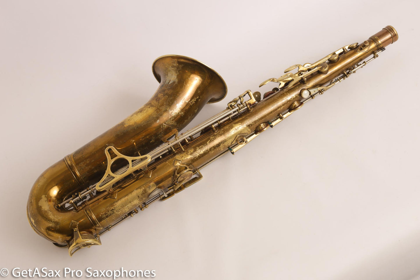 King Super 20 Tenor 1948 Original Lacquer Full Pearls Good Pads 298084