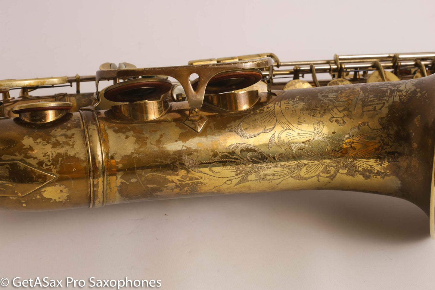 King Super 20 Tenor 1948 Original Lacquer Full Pearls Good Pads 298084