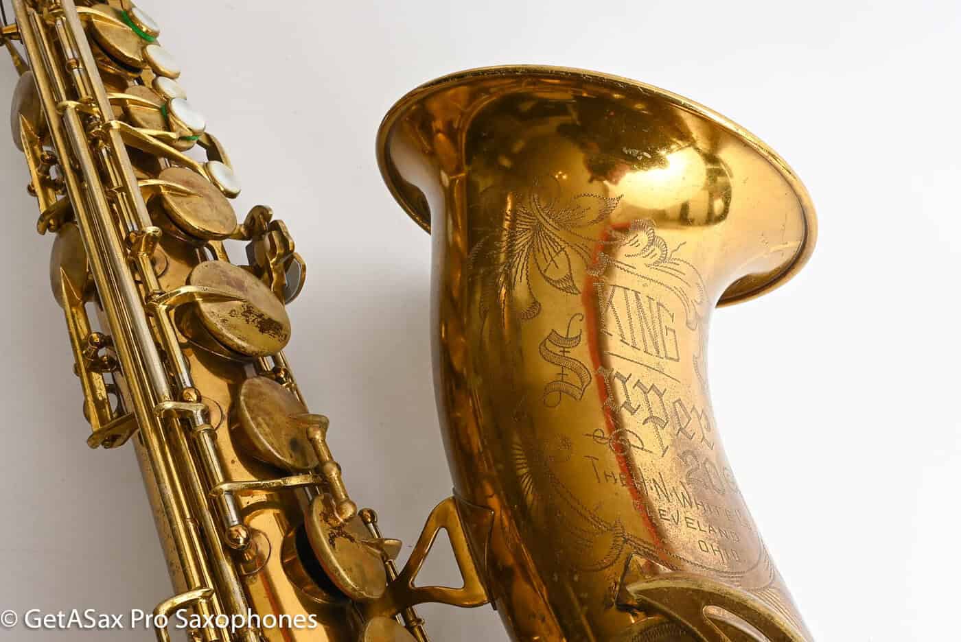 King Super 20 Tenor Full Pearls 1949 Original Lacquer Old Pads 303254