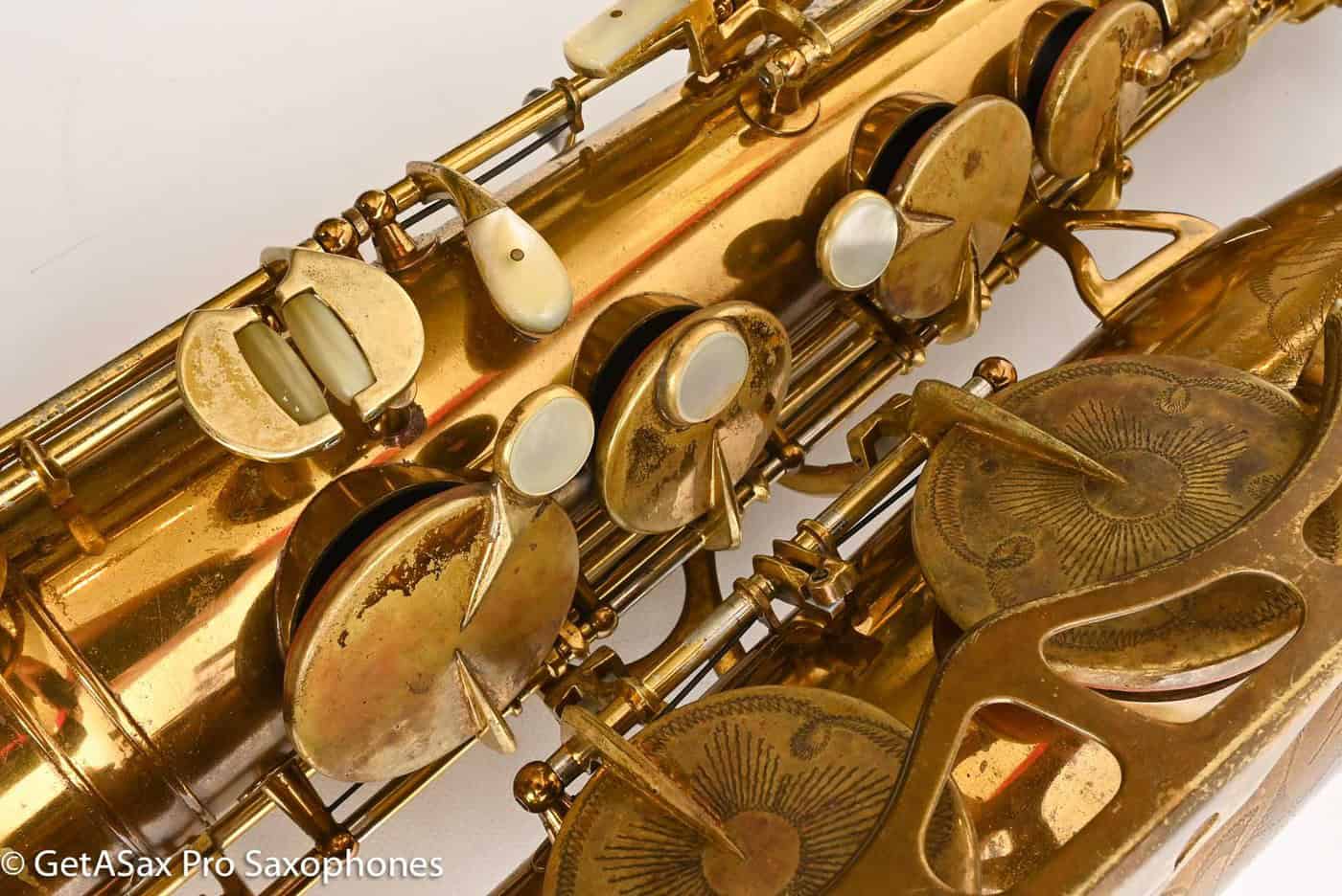 King Super 20 Tenor Full Pearls 1949 Original Lacquer Old Pads 303254