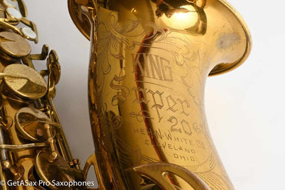 King Super 20 Tenor 1A Original Lacquer Plays on Older Pads 298492