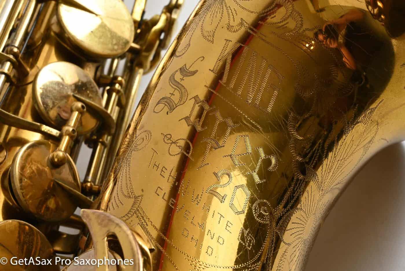 King Super 20 Tenor 1A Original Lacquer Plays on Older Pads 298492