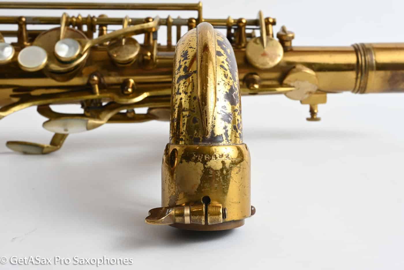 King Super 20 Tenor 1A Original Lacquer Plays on Older Pads 298492