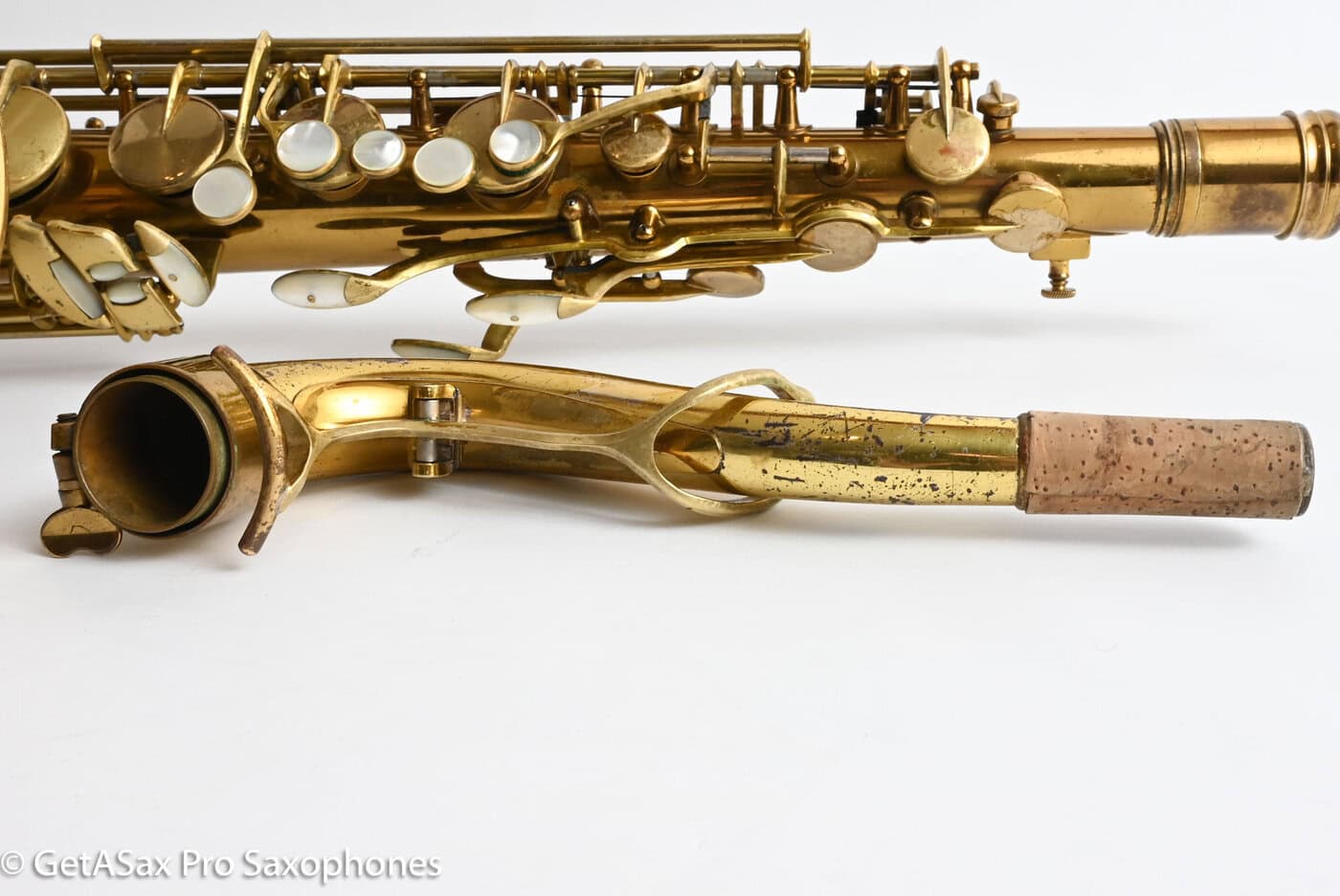 King Super 20 Tenor 1A Original Lacquer Plays on Older Pads 298492