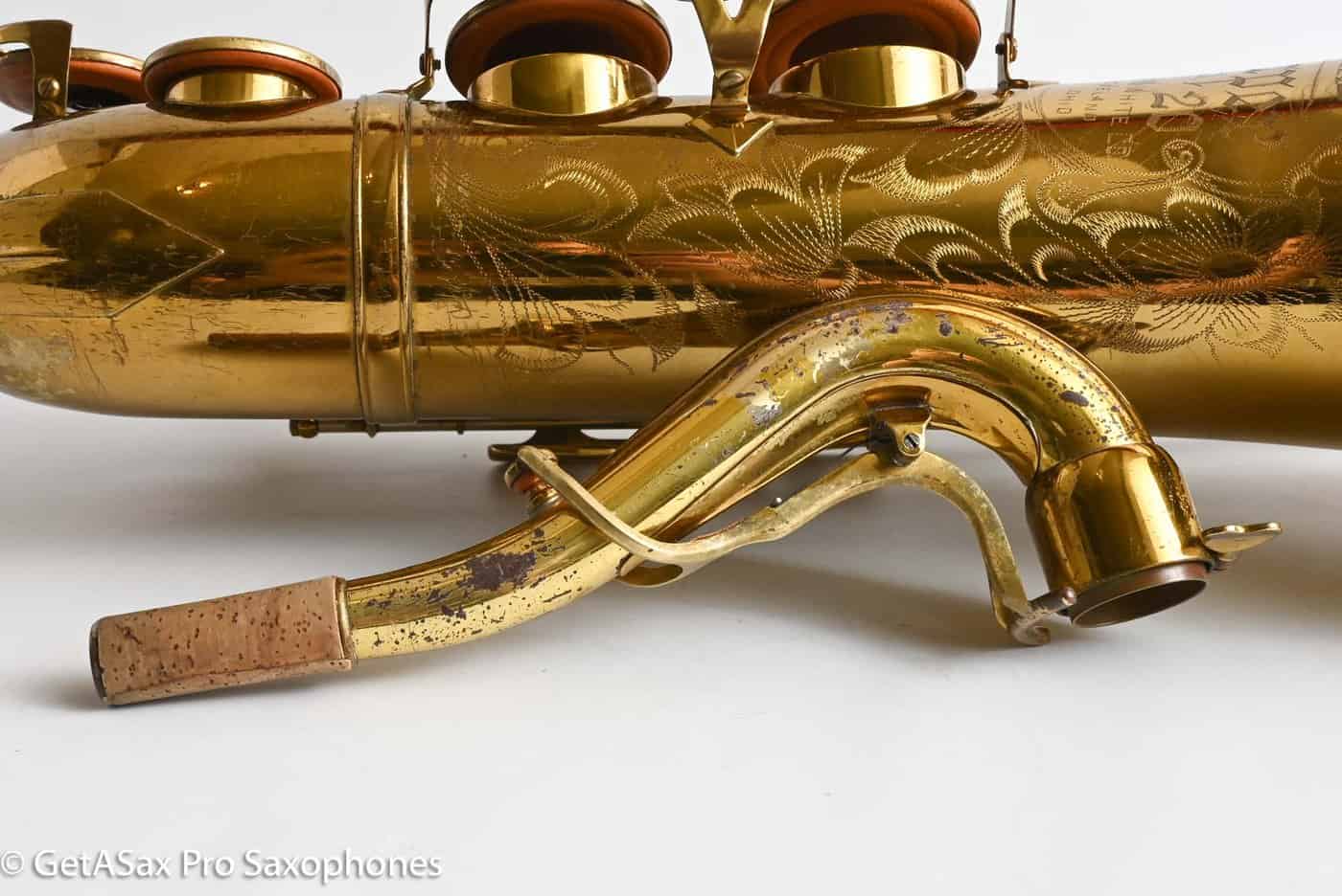 King Super 20 Tenor 1A Original Lacquer Plays on Older Pads 298492