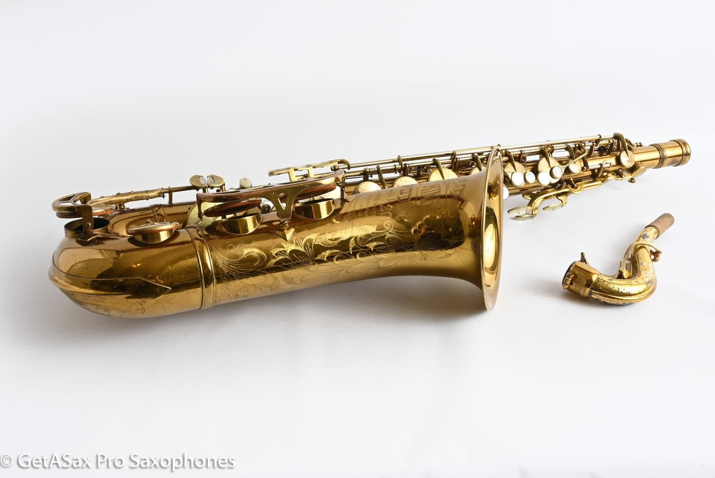 King Super 20 Tenor 1A Original Lacquer Plays on Older Pads 298492