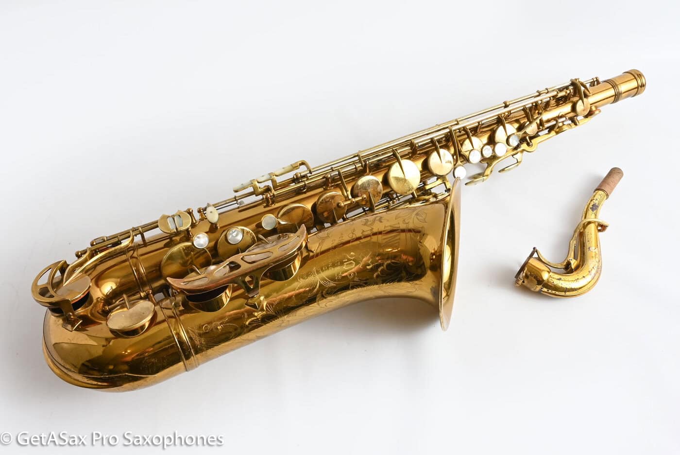 King Super 20 Tenor 1A Original Lacquer Plays on Older Pads 298492