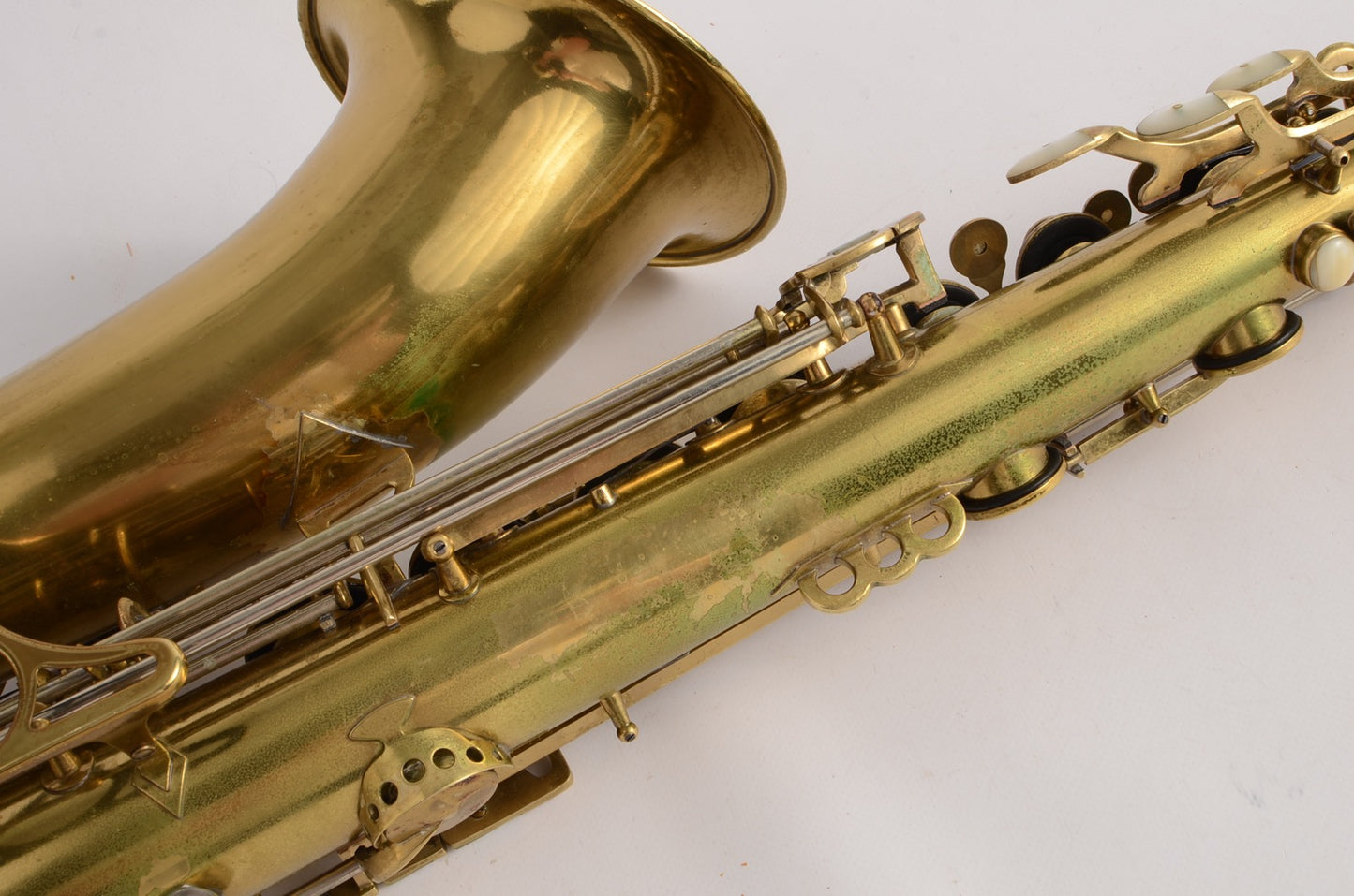 King Super 20 Tenor Original Lacquer Full Pearls Fresh Overhaul!