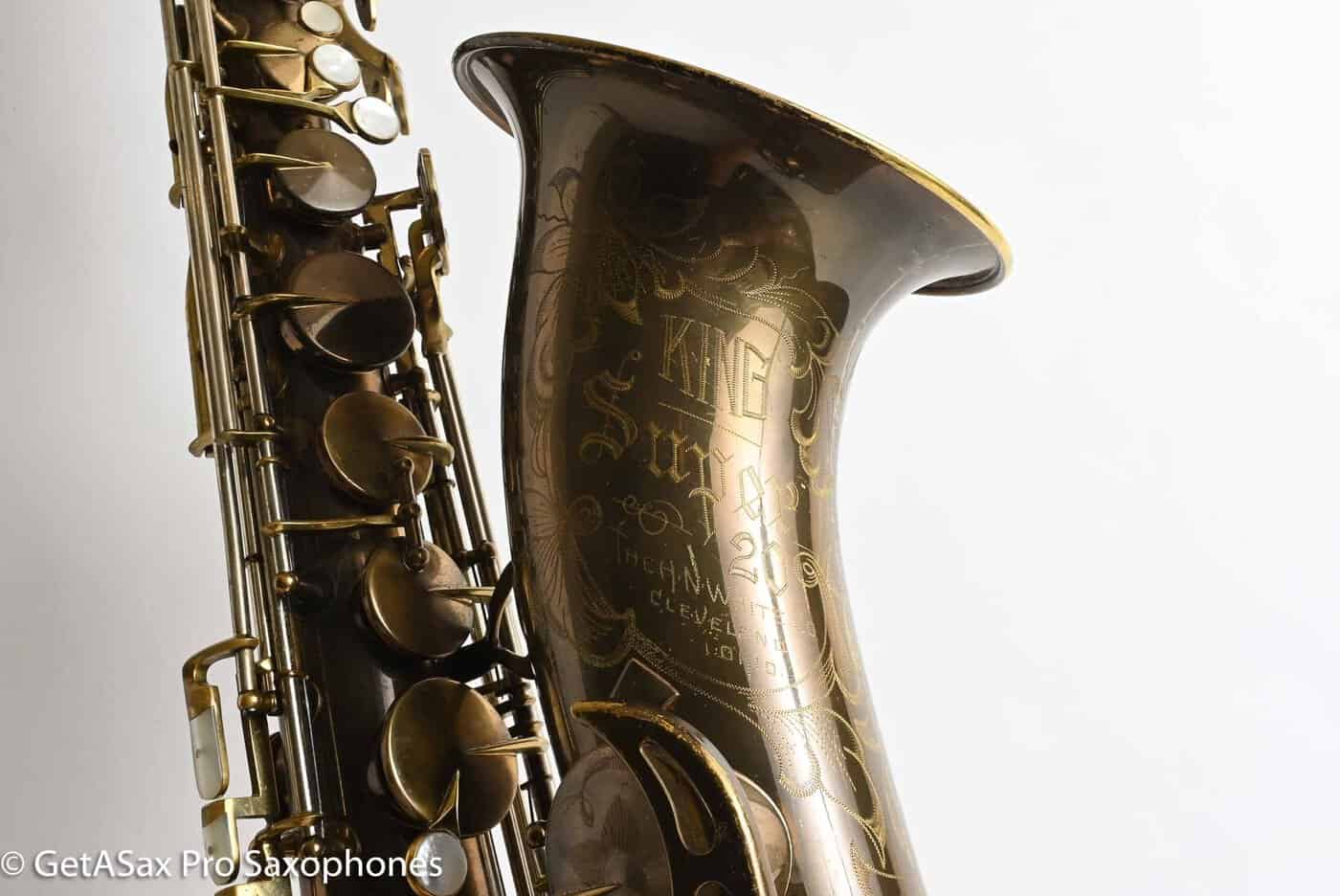 King Super 20 Tenor Series 1 Rare Original Dark Lacquer – Gorgeous! 285199