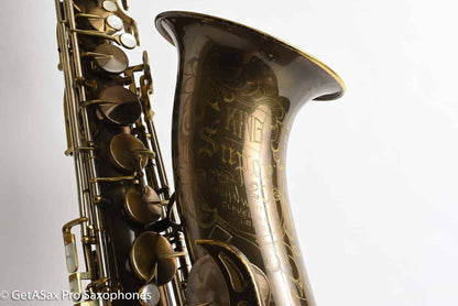 King Super 20 Tenor Series 1 Rare Original Dark Lacquer – Gorgeous! 285199