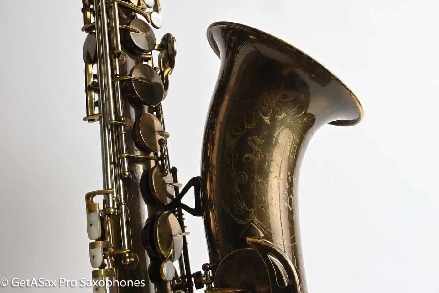 King Super 20 Tenor Series 1 Rare Original Dark Lacquer – Gorgeous! 285199