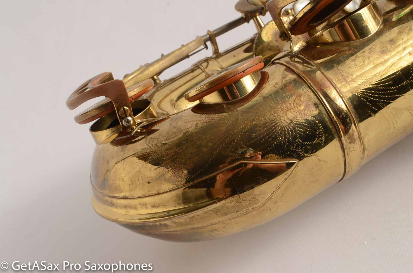 King Super 20 Tenor Very Gentle Relacquer Full Pearls Silver Neck!