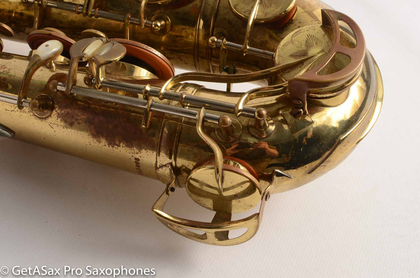 King Super 20 Tenor Very Gentle Relacquer Full Pearls Silver Neck!