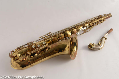 King Super 20 Tenor Very Gentle Relacquer Full Pearls Silver Neck!