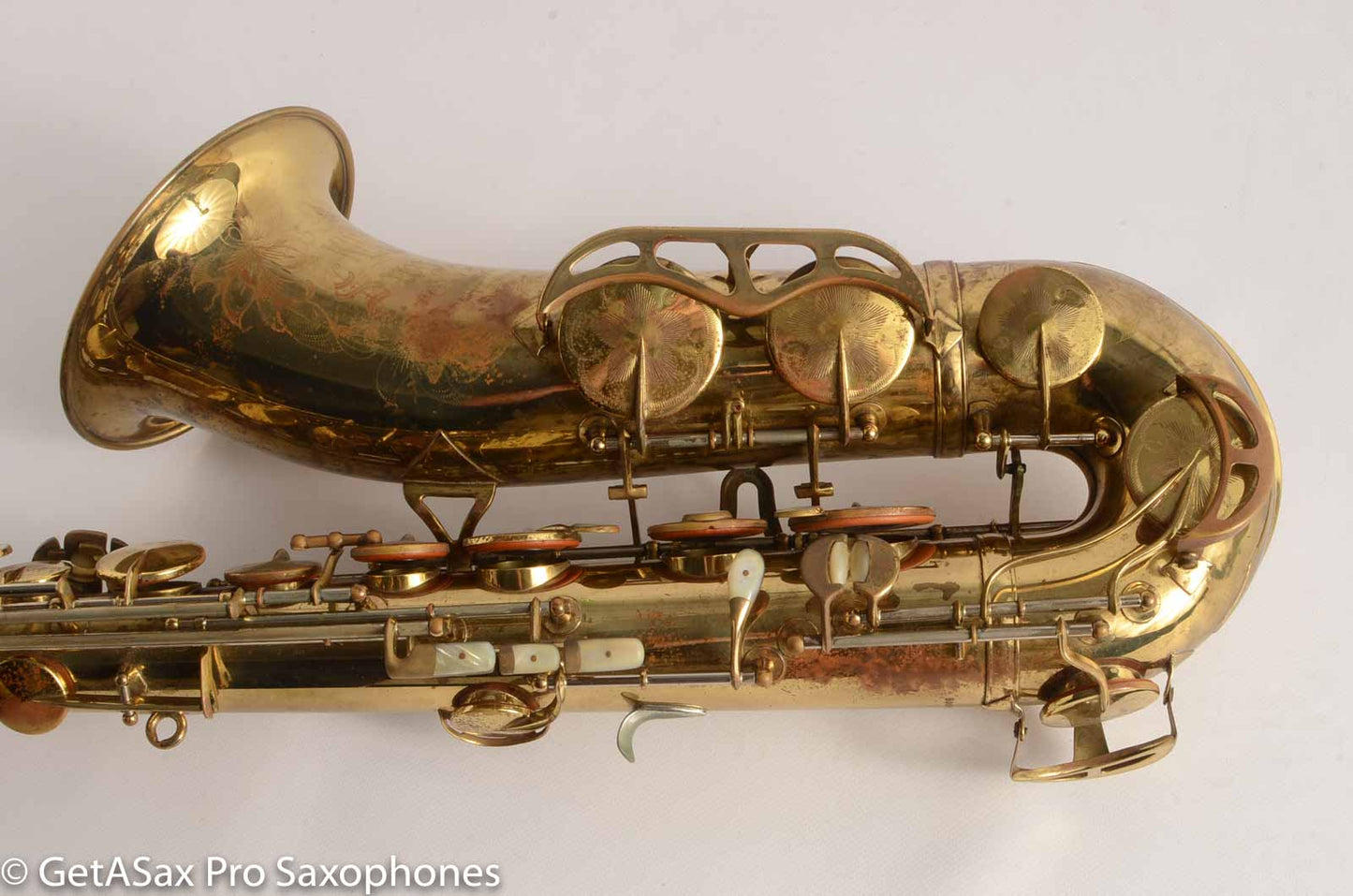 King Super 20 Tenor Very Gentle Relacquer Full Pearls Silver Neck!