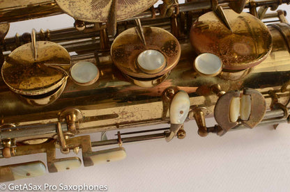 King Super 20 Tenor Very Gentle Relacquer Full Pearls Silver Neck!