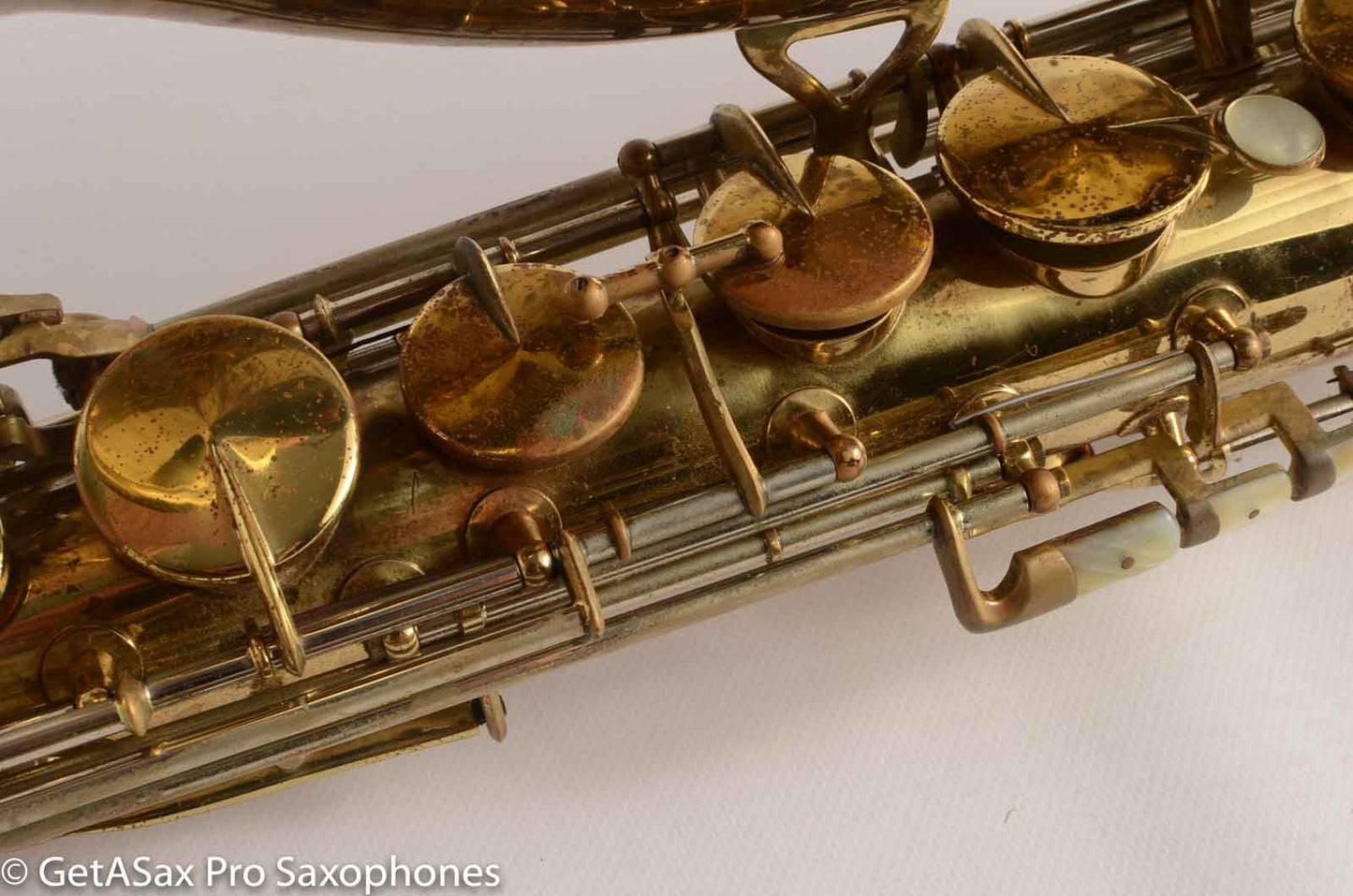 King Super 20 Tenor Very Gentle Relacquer Full Pearls Silver Neck!