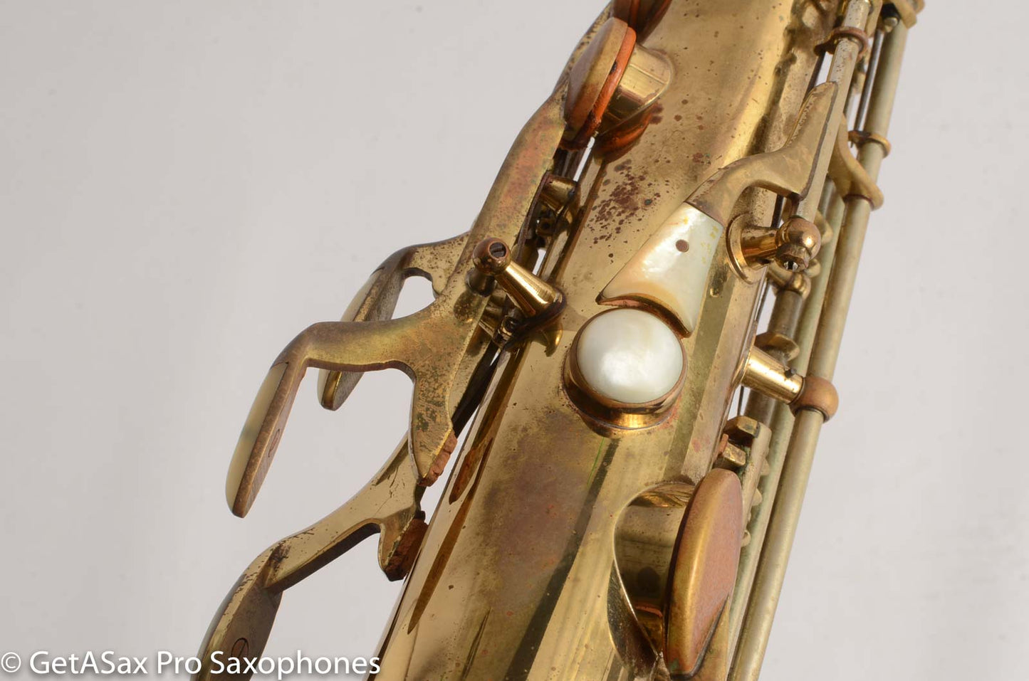 King Super 20 Tenor Very Gentle Relacquer Full Pearls Silver Neck!