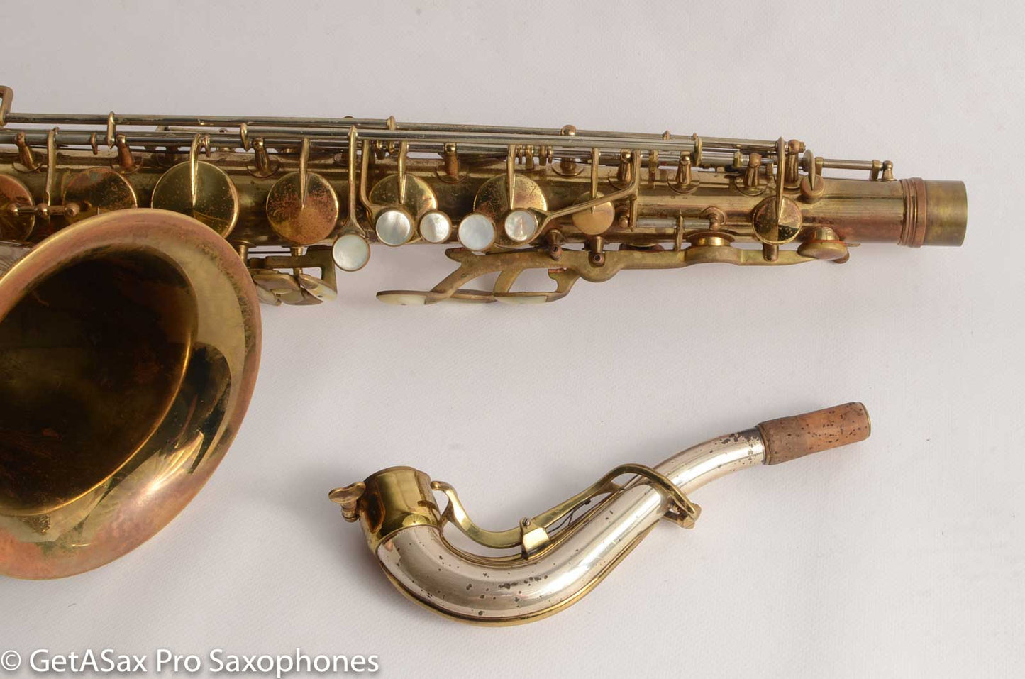 King Super 20 Tenor Very Gentle Relacquer Full Pearls Silver Neck!