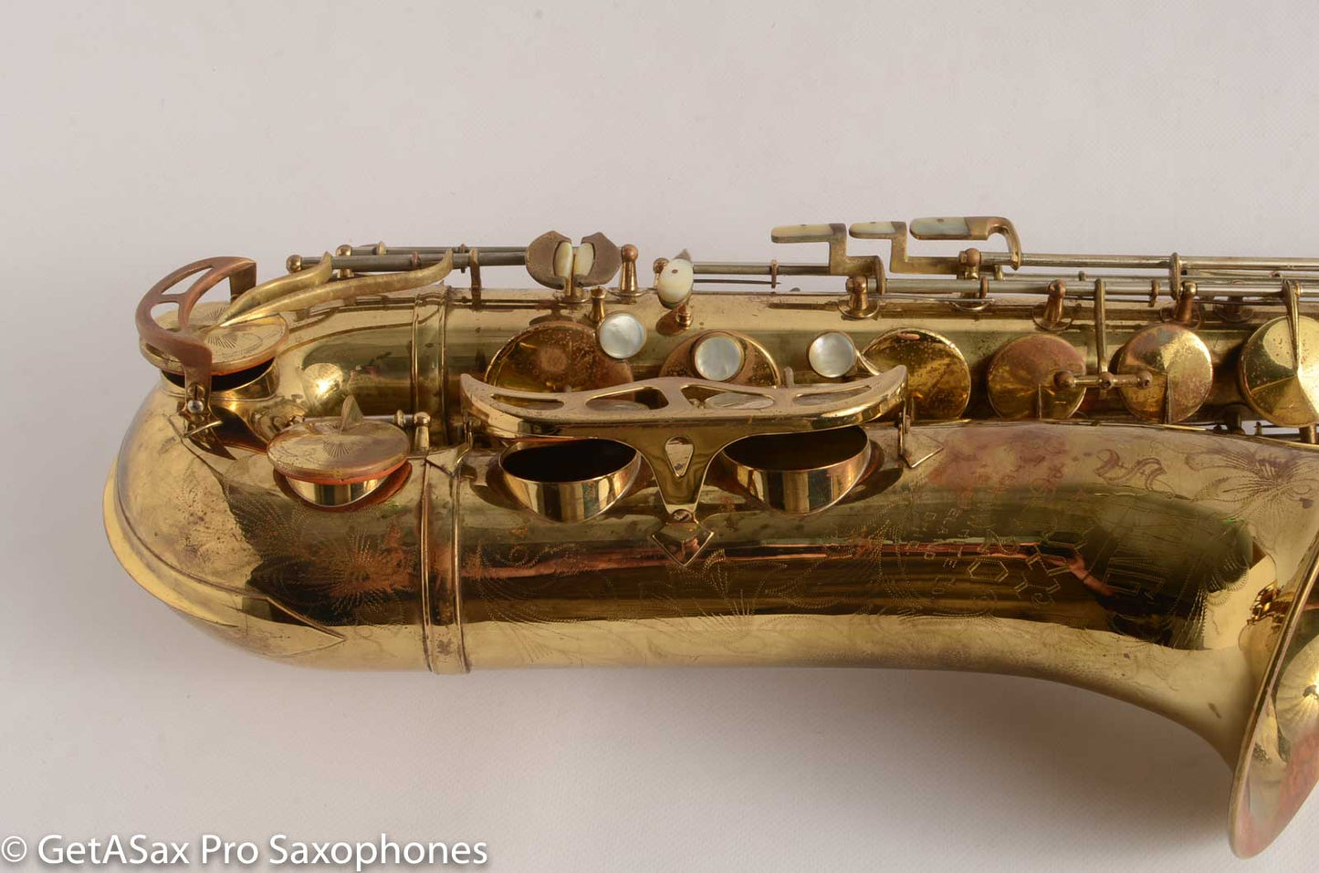 King Super 20 Tenor Very Gentle Relacquer Full Pearls Silver Neck!