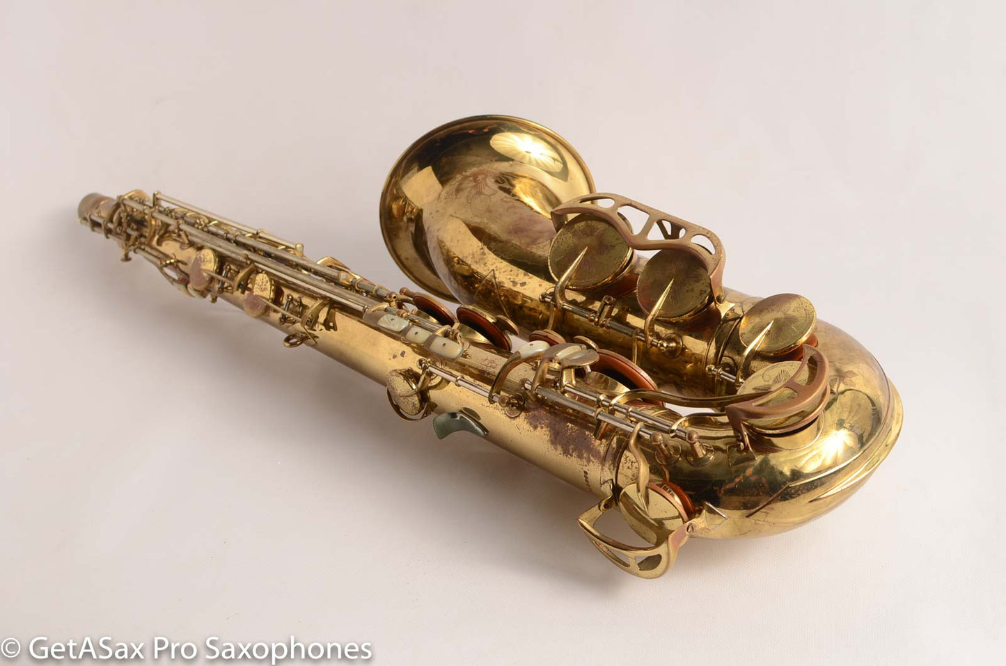 King Super 20 Tenor Very Gentle Relacquer Full Pearls Silver Neck!